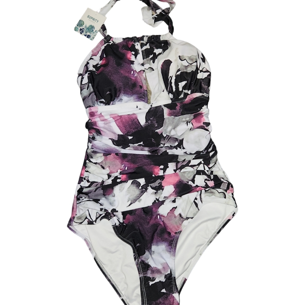 New B2PRITY one piece swimsuit floral small - Picture 5 of 6